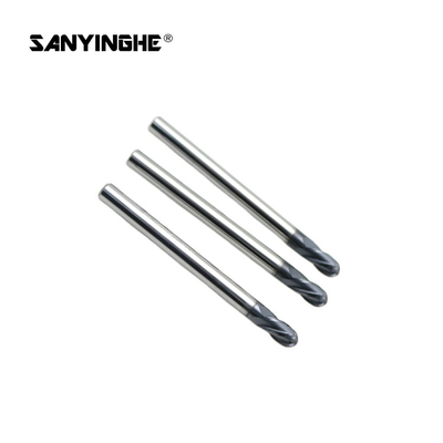 2 4 Flute Solid Carbide End Mills Ball Nose Tungsten Carbide Milling Cutter For Stainless Steel